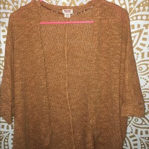 Caramel colored cardigan